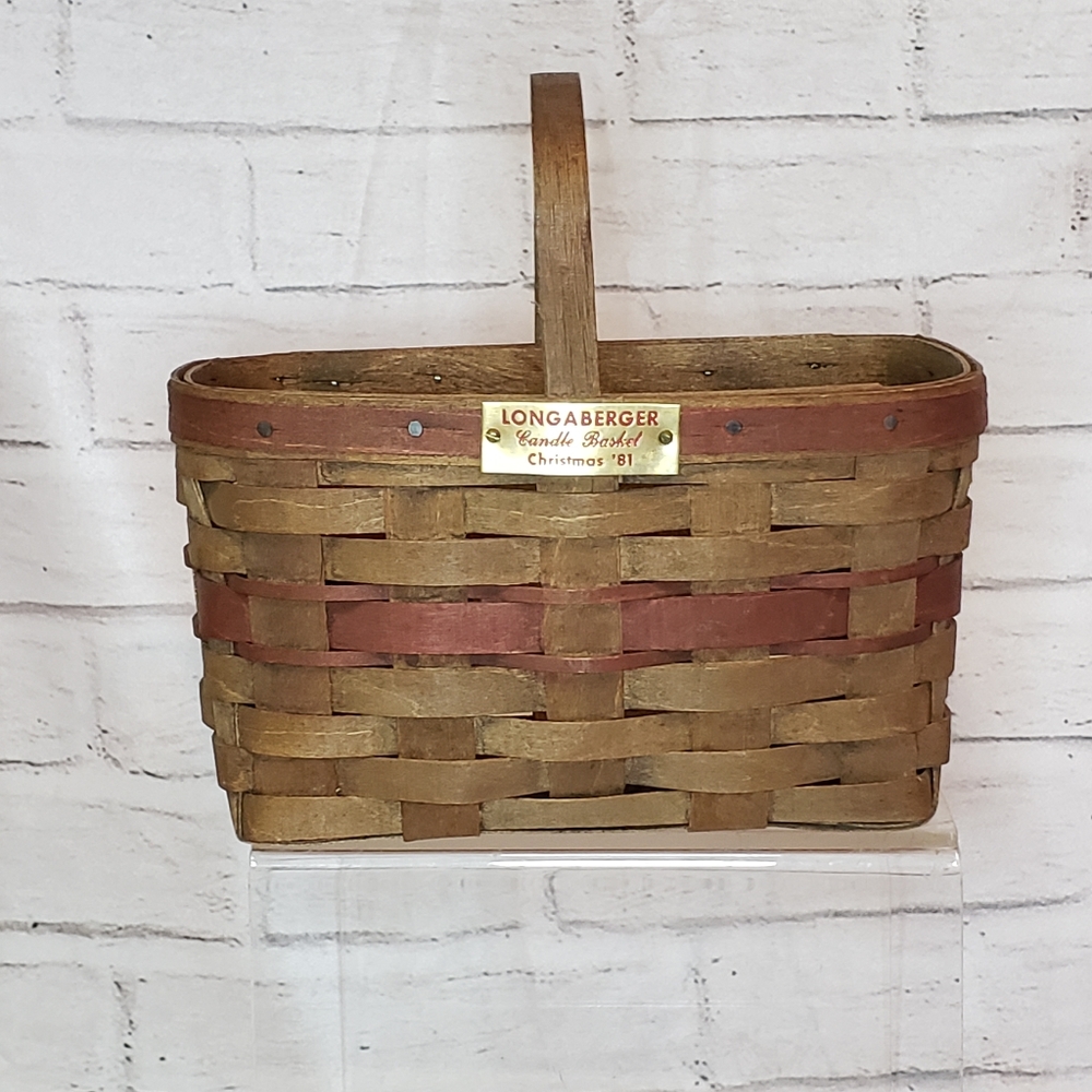 Longaberger 1981 Candle Christmas Basket.